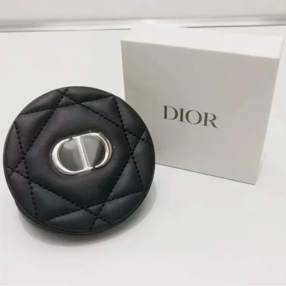 Dior Black Quilted mirror NEW IN BOX Authentic Dior Quilted Logo Pocket Mirror | eBay main image 4